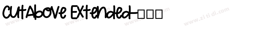 CutAbove Extended字体转换